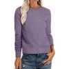 imageANRABESS Sweaters for Women Loose Fit Lightweight Soft Dressy Scalloped Long Sleeve Pullover Tops 2026 Fall Casual OutfitsPurple