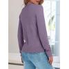 imageANRABESS Sweaters for Women Loose Fit Lightweight Soft Dressy Scalloped Long Sleeve Pullover Tops 2026 Fall Casual OutfitsPurple
