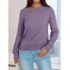 imageANRABESS Sweaters for Women Loose Fit Lightweight Soft Dressy Scalloped Long Sleeve Pullover Tops 2026 Fall Casual OutfitsPurple