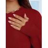imageANRABESS Sweaters for Women Loose Fit Lightweight Soft Dressy Scalloped Long Sleeve Pullover Tops 2026 Fall Casual OutfitsRed