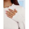 imageANRABESS Sweaters for Women Loose Fit Lightweight Soft Dressy Scalloped Long Sleeve Pullover Tops 2026 Fall Casual OutfitsWhite