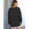 imageANRABESS Womens Oversized Sweatshirts Long Sleeve Tunic Shirts V Neck Loose Pullover Tops 2026 Spring Teen Girls OutfitBlack