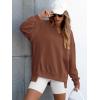 imageANRABESS Womens Oversized Sweatshirts Long Sleeve Tunic Shirts V Neck Loose Pullover Tops 2026 Spring Teen Girls OutfitCaramel Brown