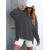 imageANRABESS Womens Oversized Sweatshirts Long Sleeve Tunic Shirts V Neck Loose Pullover Tops 2026 Spring Teen Girls OutfitDark Grey