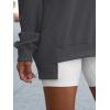 imageANRABESS Womens Oversized Sweatshirts Long Sleeve Tunic Shirts V Neck Loose Pullover Tops 2026 Spring Teen Girls OutfitDark Grey