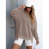 imageANRABESS Womens Oversized Sweatshirts Long Sleeve Tunic Shirts V Neck Loose Pullover Tops 2026 Spring Teen Girls OutfitDark Khaki