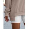 imageANRABESS Womens Oversized Sweatshirts Long Sleeve Tunic Shirts V Neck Loose Pullover Tops 2026 Spring Teen Girls OutfitDark Khaki