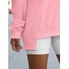 imageANRABESS Womens Oversized Sweatshirts Long Sleeve Tunic Shirts V Neck Loose Pullover Tops 2026 Spring Teen Girls OutfitPink
