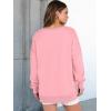 imageANRABESS Womens Oversized Sweatshirts Long Sleeve Tunic Shirts V Neck Loose Pullover Tops 2026 Spring Teen Girls OutfitPink