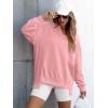 imageANRABESS Womens Oversized Sweatshirts Long Sleeve Tunic Shirts V Neck Loose Pullover Tops 2026 Spring Teen Girls OutfitPink