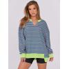 imageANRABESS Womens Oversized Sweatshirts Long Sleeve Tunic Shirts V Neck Loose Pullover Tops 2026 Spring Teen Girls OutfitPink Green