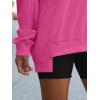 imageANRABESS Womens Oversized Sweatshirts Long Sleeve Tunic Shirts V Neck Loose Pullover Tops 2026 Spring Teen Girls OutfitRose