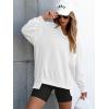 imageANRABESS Womens Oversized Sweatshirts Long Sleeve Tunic Shirts V Neck Loose Pullover Tops 2026 Spring Teen Girls OutfitWhite