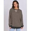 imageANRABESS Womens Striped Oversized Sweatshirts Crew Neck Long Sleeve Shirts Soft Color Block Pullover Top Fashion ClothingBlack Grey