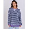 imageANRABESS Womens Striped Oversized Sweatshirts Crew Neck Long Sleeve Shirts Soft Color Block Pullover Top Fashion ClothingBlue Purple