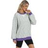 imageANRABESS Womens Striped Oversized Sweatshirts Crew Neck Long Sleeve Shirts Soft Color Block Pullover Top Fashion ClothingGreen Purple Yellow Stripe