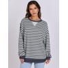 imageANRABESS Womens Striped Oversized Sweatshirts Crew Neck Long Sleeve Shirts Soft Color Block Pullover Top Fashion ClothingGrey Blue