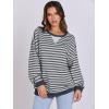 imageANRABESS Womens Striped Oversized Sweatshirts Crew Neck Long Sleeve Shirts Soft Color Block Pullover Top Fashion ClothingGrey Blue