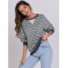 imageANRABESS Womens Striped Oversized Sweatshirts Crew Neck Long Sleeve Shirts Soft Color Block Pullover Top Fashion ClothingGrey Blue
