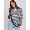 imageANRABESS Womens Striped Oversized Sweatshirts Crew Neck Long Sleeve Shirts Soft Color Block Pullover Top Fashion ClothingGrey Blue