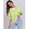 imageANRABESS Womens Striped Oversized Sweatshirts Crew Neck Long Sleeve Shirts Soft Color Block Pullover Top Fashion ClothingLight Yellow Green