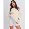 imageANRABESS Womens Sweatshirts Crewneck Fleece Oversized Pullover Sweater Spring Winter Cute Tops Teen Girls Preppy Clothes 2026Apricot