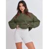 imageANRABESS Womens Sweatshirts Crewneck Fleece Oversized Pullover Sweater Spring Winter Cute Tops Teen Girls Preppy Clothes 2026Army Green