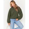 imageANRABESS Womens Sweatshirts Crewneck Fleece Oversized Pullover Sweater Spring Winter Cute Tops Teen Girls Preppy Clothes 2026Army Green