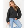 imageANRABESS Womens Sweatshirts Crewneck Fleece Oversized Pullover Sweater Spring Winter Cute Tops Teen Girls Preppy Clothes 2026Black