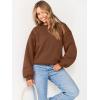 imageANRABESS Womens Sweatshirts Crewneck Fleece Oversized Pullover Sweater Spring Winter Cute Tops Teen Girls Preppy Clothes 2026Coffee