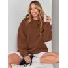 imageANRABESS Womens Sweatshirts Crewneck Fleece Oversized Pullover Sweater Spring Winter Cute Tops Teen Girls Preppy Clothes 2026Coffee