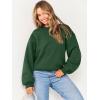 imageANRABESS Womens Sweatshirts Crewneck Fleece Oversized Pullover Sweater Spring Winter Cute Tops Teen Girls Preppy Clothes 2026Dark Green