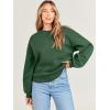 imageANRABESS Womens Sweatshirts Crewneck Fleece Oversized Pullover Sweater Spring Winter Cute Tops Teen Girls Preppy Clothes 2026Dark Green