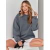 imageANRABESS Womens Sweatshirts Crewneck Fleece Oversized Pullover Sweater Spring Winter Cute Tops Teen Girls Preppy Clothes 2026Deep Gray