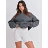imageANRABESS Womens Sweatshirts Crewneck Fleece Oversized Pullover Sweater Spring Winter Cute Tops Teen Girls Preppy Clothes 2026Deep Gray