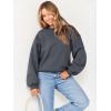 imageANRABESS Womens Sweatshirts Crewneck Fleece Oversized Pullover Sweater Spring Winter Cute Tops Teen Girls Preppy Clothes 2026Deep Gray