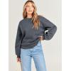 imageANRABESS Womens Sweatshirts Crewneck Fleece Oversized Pullover Sweater Spring Winter Cute Tops Teen Girls Preppy Clothes 2026Deep Gray