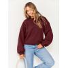 imageANRABESS Womens Sweatshirts Crewneck Fleece Oversized Pullover Sweater Spring Winter Cute Tops Teen Girls Preppy Clothes 2026Deep Red