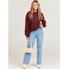 imageANRABESS Womens Sweatshirts Crewneck Fleece Oversized Pullover Sweater Spring Winter Cute Tops Teen Girls Preppy Clothes 2026Deep Red