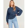imageANRABESS Womens Sweatshirts Crewneck Fleece Oversized Pullover Sweater Spring Winter Cute Tops Teen Girls Preppy Clothes 2026Dusty Blue