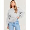 imageANRABESS Womens Sweatshirts Crewneck Fleece Oversized Pullover Sweater Spring Winter Cute Tops Teen Girls Preppy Clothes 2026Gray