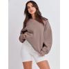 imageANRABESS Womens Sweatshirts Crewneck Fleece Oversized Pullover Sweater Spring Winter Cute Tops Teen Girls Preppy Clothes 2026Gray Khaki