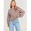 imageANRABESS Womens Sweatshirts Crewneck Fleece Oversized Pullover Sweater Spring Winter Cute Tops Teen Girls Preppy Clothes 2026Gray Khaki