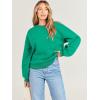 imageANRABESS Womens Sweatshirts Crewneck Fleece Oversized Pullover Sweater Spring Winter Cute Tops Teen Girls Preppy Clothes 2026Green