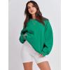 imageANRABESS Womens Sweatshirts Crewneck Fleece Oversized Pullover Sweater Spring Winter Cute Tops Teen Girls Preppy Clothes 2026Green