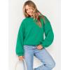 imageANRABESS Womens Sweatshirts Crewneck Fleece Oversized Pullover Sweater Spring Winter Cute Tops Teen Girls Preppy Clothes 2026Green