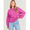imageANRABESS Womens Sweatshirts Crewneck Fleece Oversized Pullover Sweater Spring Winter Cute Tops Teen Girls Preppy Clothes 2026Hot Pink