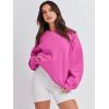 imageANRABESS Womens Sweatshirts Crewneck Fleece Oversized Pullover Sweater Spring Winter Cute Tops Teen Girls Preppy Clothes 2026Hot Pink