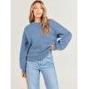 imageANRABESS Womens Sweatshirts Crewneck Fleece Oversized Pullover Sweater Spring Winter Cute Tops Teen Girls Preppy Clothes 2026Indigo Blue