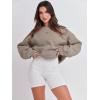 imageANRABESS Womens Sweatshirts Crewneck Fleece Oversized Pullover Sweater Spring Winter Cute Tops Teen Girls Preppy Clothes 2026Khaki Brown